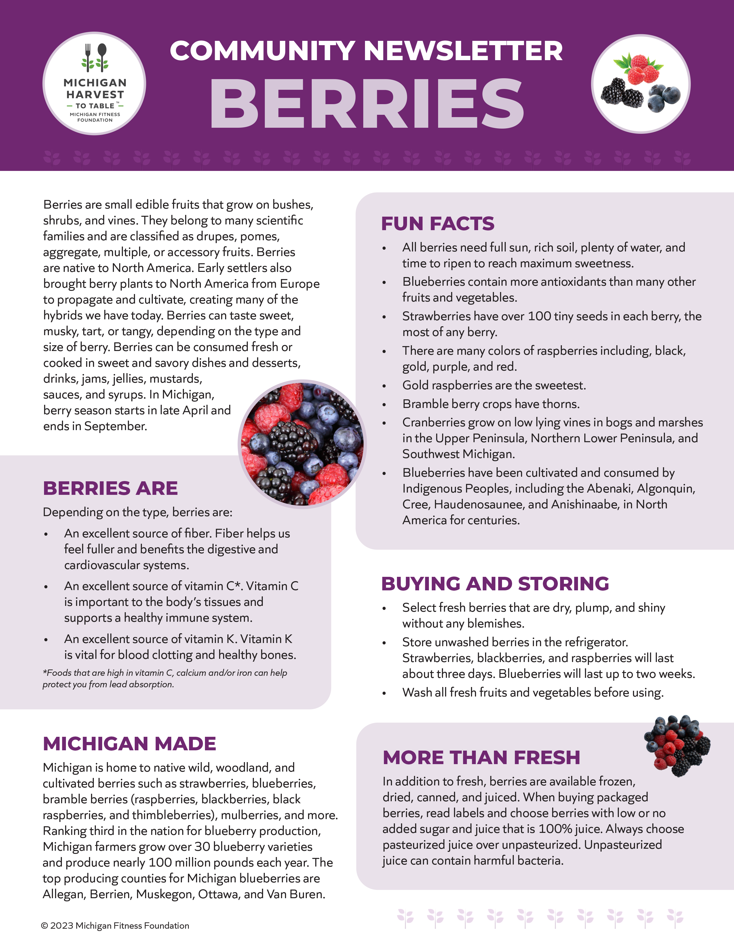 Berries Community Newsletter