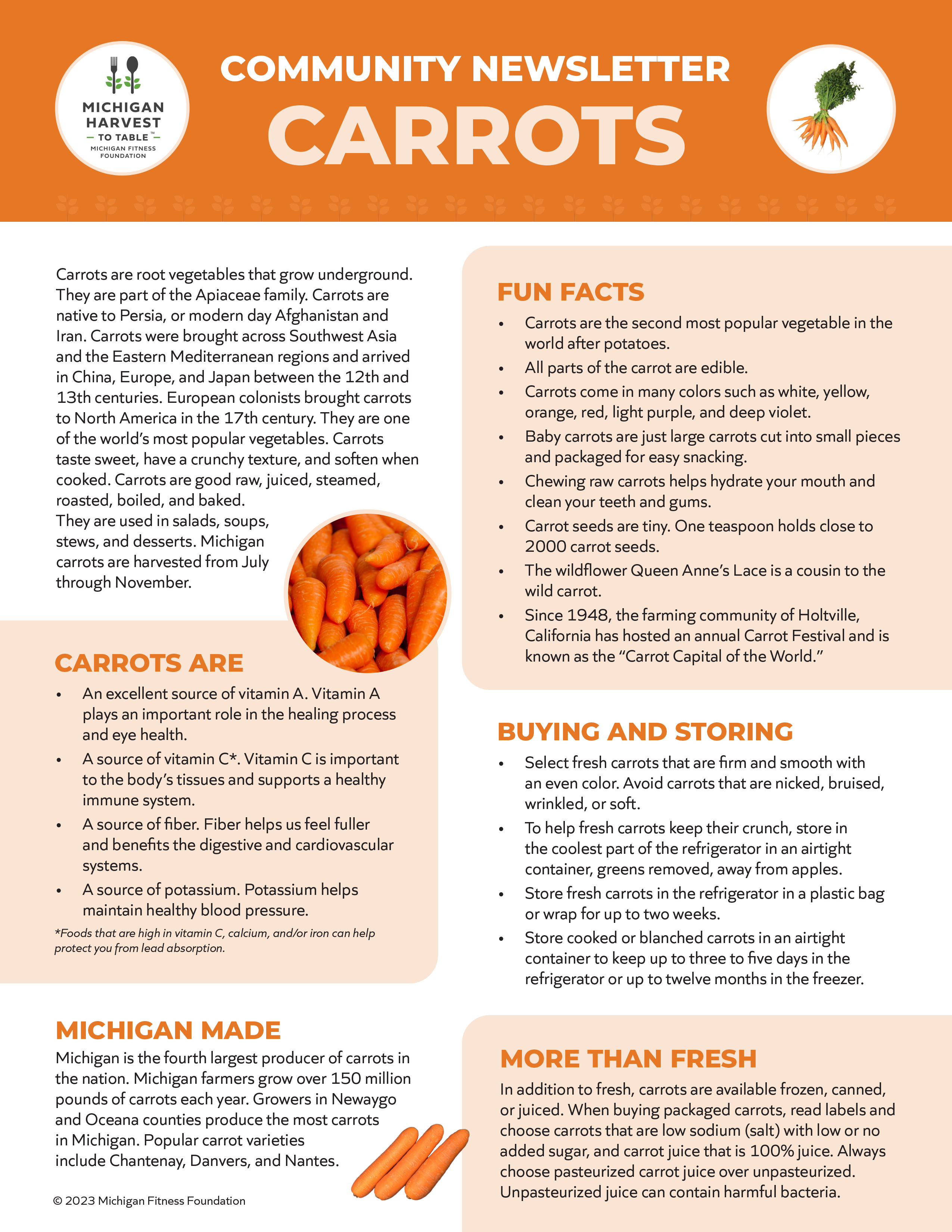Carrots Community Newsletter